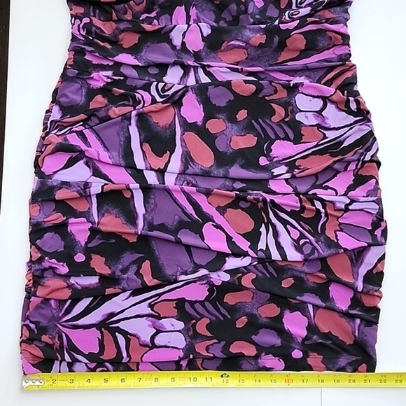 Ricki's Sleeveless Tiered Sheath Sleeveless Dress Purple Black Lined Stretch XL - Picture 14 of 15